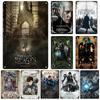 High Definition Tin Sign Fantastic Beasts Movie Poster Retro Metal Wall Art The Crimes of Grindelwald Vintage Plaque for Home D