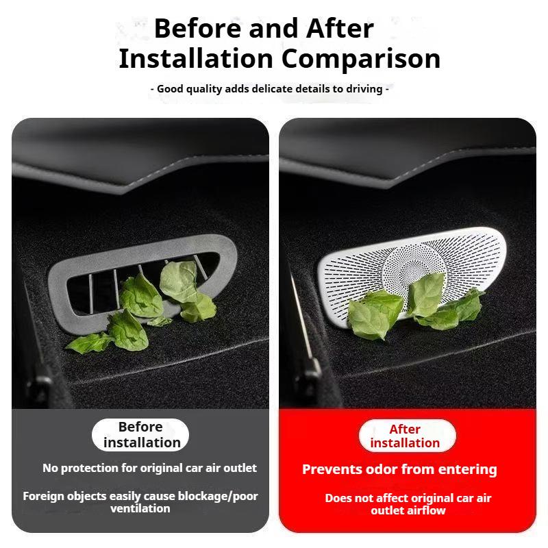 For Zeekr 7X Car Under The Seat Air Vent Protective Cover Door Vent Outlet Modification Dust Proof Anti Clogging Cover Interior