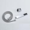HONGDEC Modern Wall-Mounted Square Handheld Bidet Sprayer Chrome Stainless Steel Easy Installation for Hotel Apartment Use