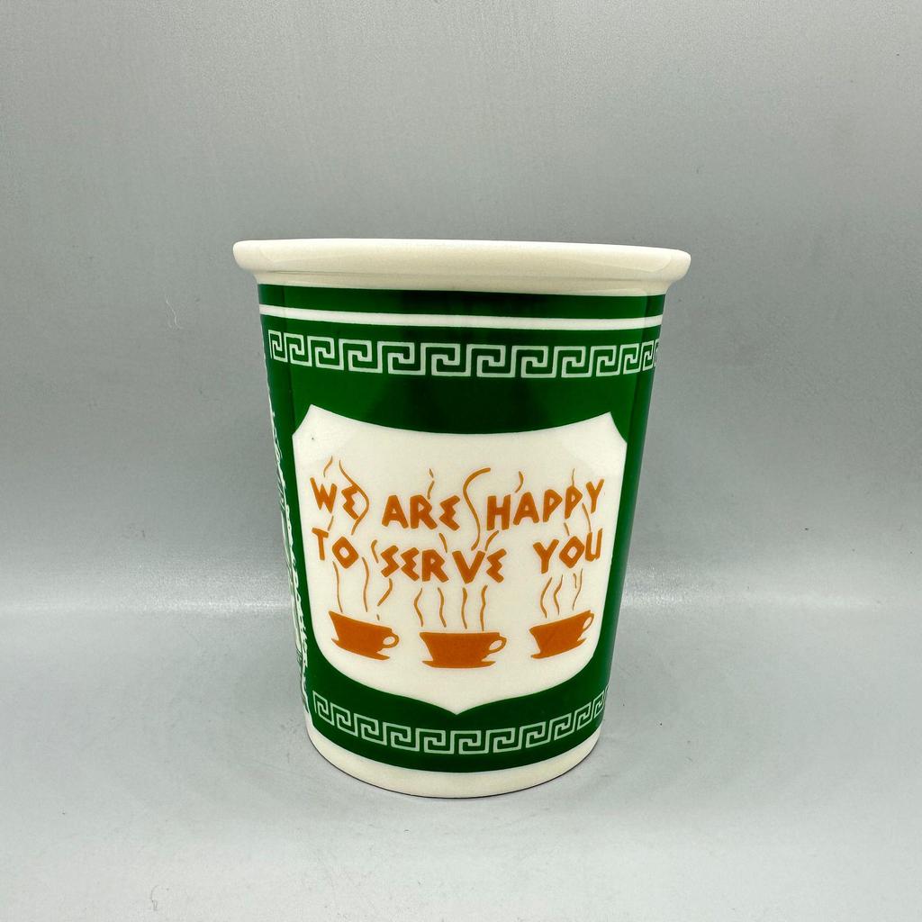 New York Iconic 'We Are Happy To Serve You' Ceramic Coffee Cup