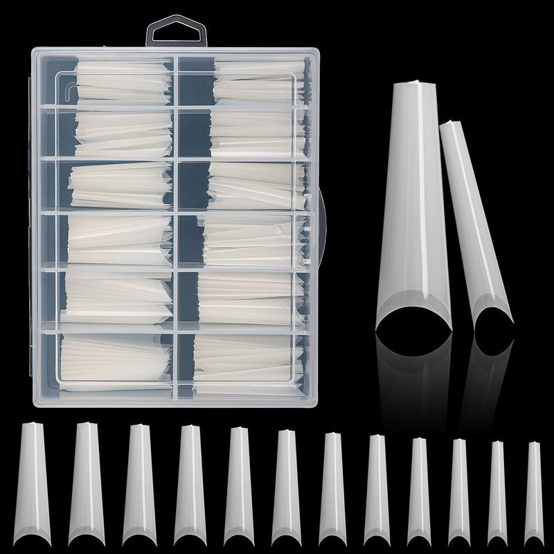 Ballet Nail Art Extension Tips: 120-Piece Box of Full-Cover Fake Nail Stickers