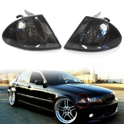 Corner Light Housing Anti-corrosion Replacement ABS Left/Right Turn Signal Lamp Bezel Shell 63136902765 63136902766 for BMW 3 Series E46 Sedan 98-01