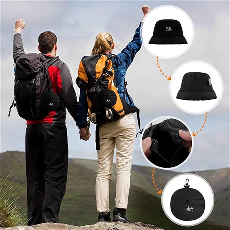 1Pc Lightweight Folding Padded Warm Hats Women Winter Bucket Hat Waterproof Cap