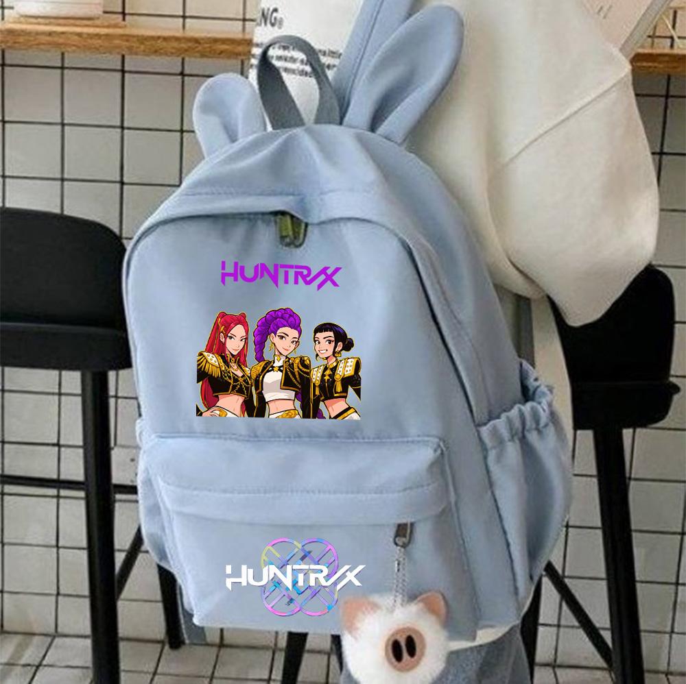 Anime K-Pop Printed Waterproof Backpack Student Teenager Bookbag for Boy Girl Bookbag Schoolbag Women Large Capacity Travel Bag Kid Gift Mochila