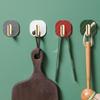4Pcs Punch-free Hooks Strong Viscose Adhesive Hook Door Wall Bathroom Kitchen Key No Trace Viscose Coat Hook