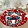 Spider-man Round Floor Mat Suitable for Game Room Living Rooms Dormitory Kitchen Anti-slip Round Rug Decorate Offices Best for Christmas