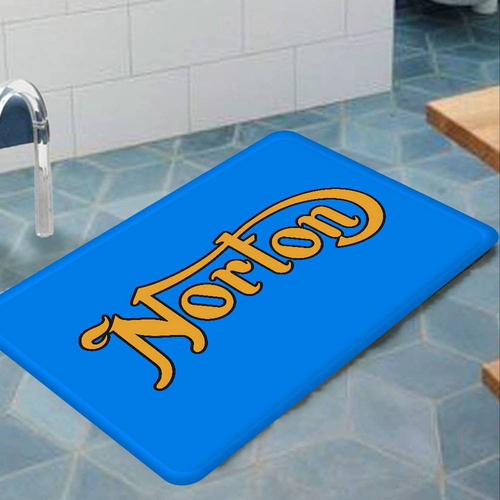 Motorcycle Racing N-Nortons Bath Mat Nordic Style Home Doormat Bathroom-Toilet Mats Bedroom Welcome Doormat