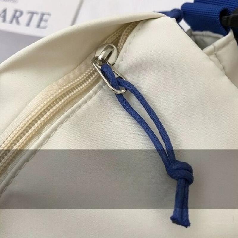 Casual Nylon Crossbody Bag for Women Large Capacity Adjustable Wide Strap Messenger Bag Daily Travel Shoulder Bags Ins Versatile Student Mailman Bag