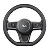 Ideal ONE Genuine Leather Ultra-thin Steering Wheel Cover, Anti-slip, Sweat-absorbent, Universal Fit for All Seasons, Winter Flip-up Design