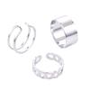 Minimalist Three-Piece Women's Ring Set: Trendy Open Tail, Index Finger, and Band Designs