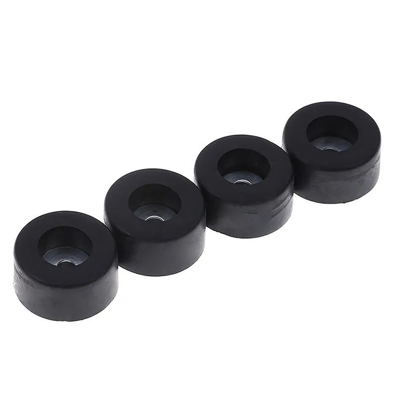 4 Stück Schränke Gummifüße Dämpfer Pad Basis 4 Stück Langlebig Schwarz 38x20mm Großer Koffer Lautsprecher