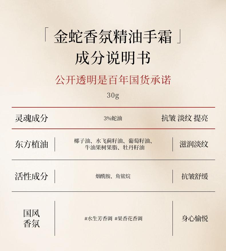 Golden Snake Fragrance Hand Cream
