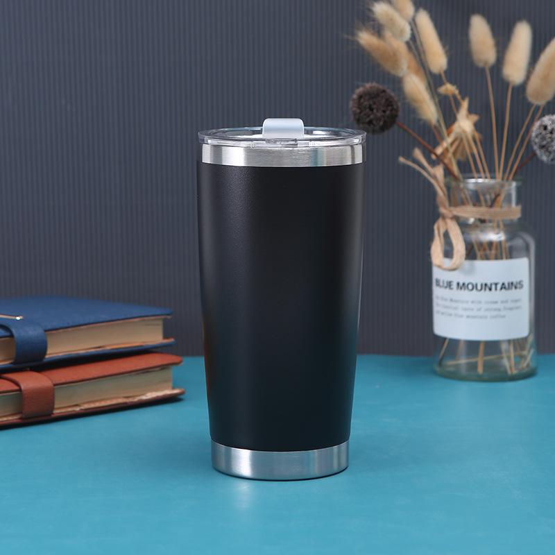 20oz 304 Stainless Steel Vacuum Insulated Car Cup - Customizable, Portable Beer Cup
