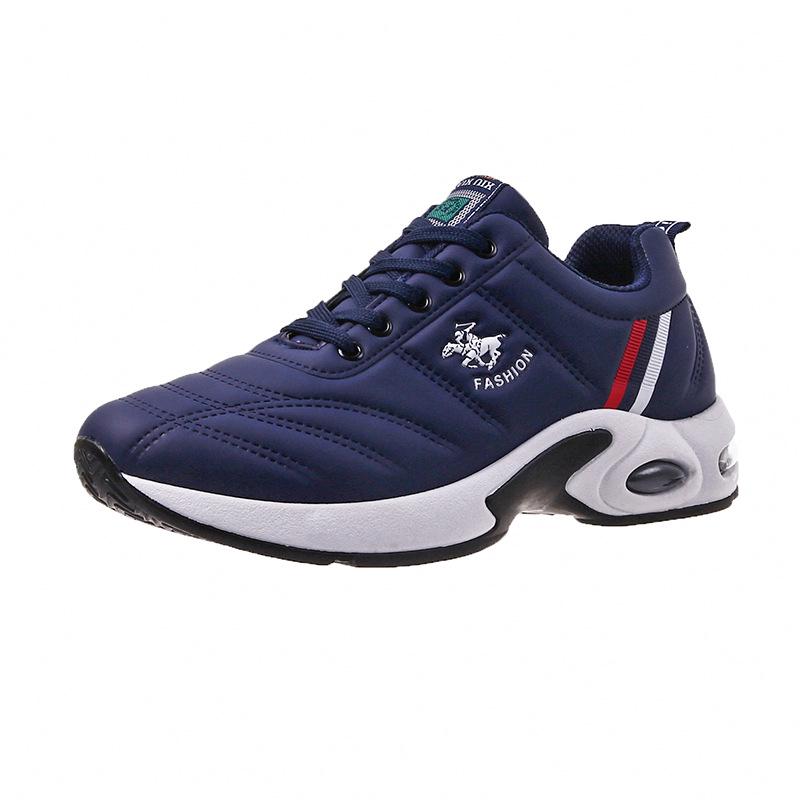 Original Men Sneakers Air Cushion Plus Size Shoe Breathable Outdoor Sports Leather Shoe Non-Slip Male Sneakers Chaussures Homme