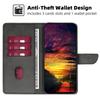 For Samsung Galaxy S24 Case Wallet Card Slots Calf Texture Leather Phone Cover