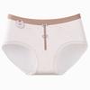Women's Summer Sweet Baby Cotton 10A Pure Cotton Anti Bacterial Mid Waist Briefs