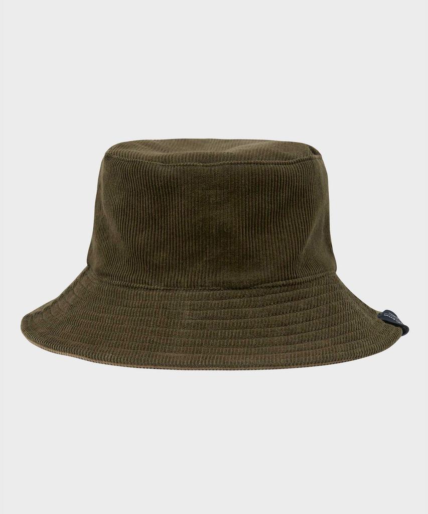 FFEFF STUDIO Corduroy Reversible Bucket Hat (Beige/Khaki)