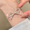 Silver Bow Knot Necklace: Fashionable, Personalized Design for Women - Trendy Clavicle Chain with Internet Celebrity Style