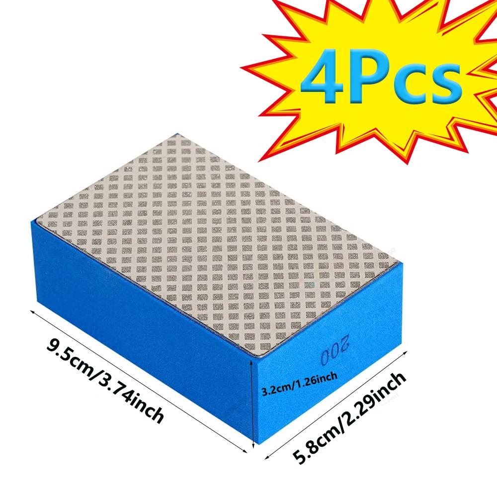 New Diamond Hand Polishing Pads Glass Tile Abrasive Grinding Block Pad Stone Marble Ceramic Sanding Disc Polisher Tools