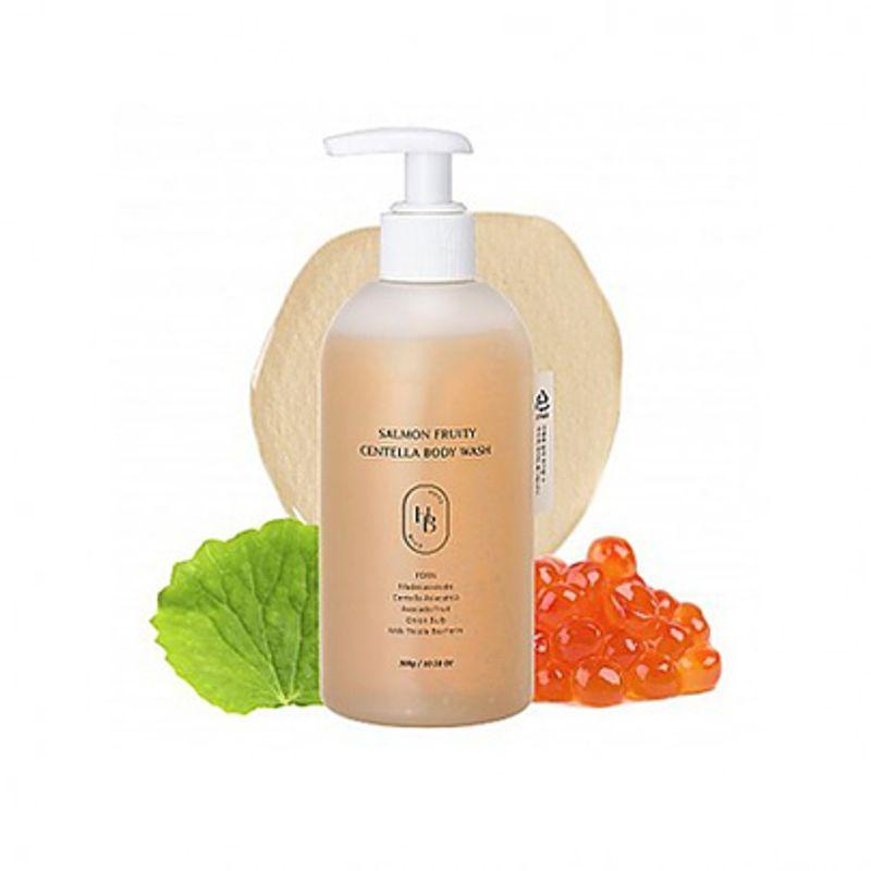 

[HEVEBLUE] Salmon Fruity Centella Body Wash 300g