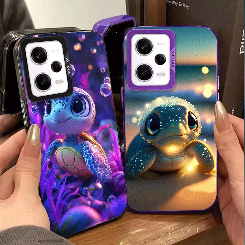 Cartoon Ocean Sea Turtle Soft Phone Case for Xiaomi Redmi Note 13 14 15 Pro Plus 12S 12 11S 11 11T 10S 10 Shockproof Cover Back