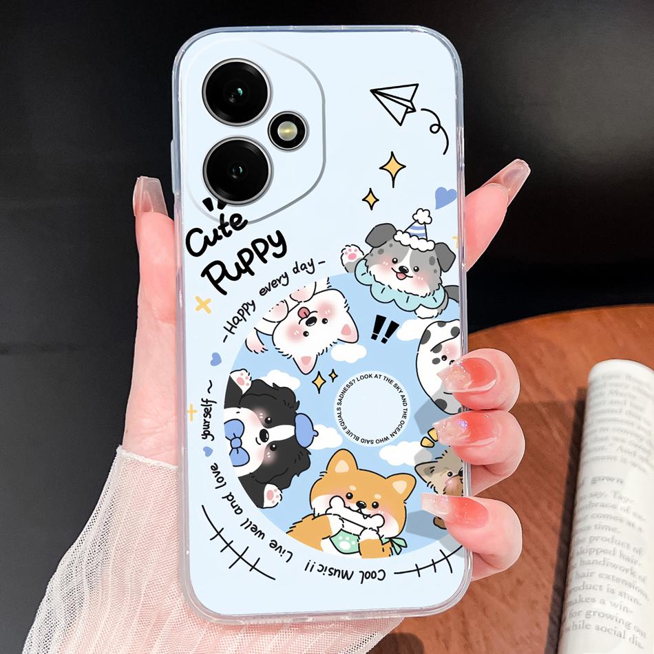 For Honor 400 Pro / 400 Lite / 400 Smart Case Cupid-Angel Soft Clear Slim Silicone Anti Drop Phone Back Covers For Honor400 5G