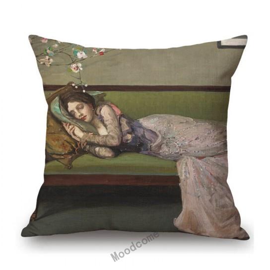 Royal Court Classic European Elegant Duchess Lady Madame Woman Noble Decorative Antique Style Sofa Pillow Case Cushion Cover