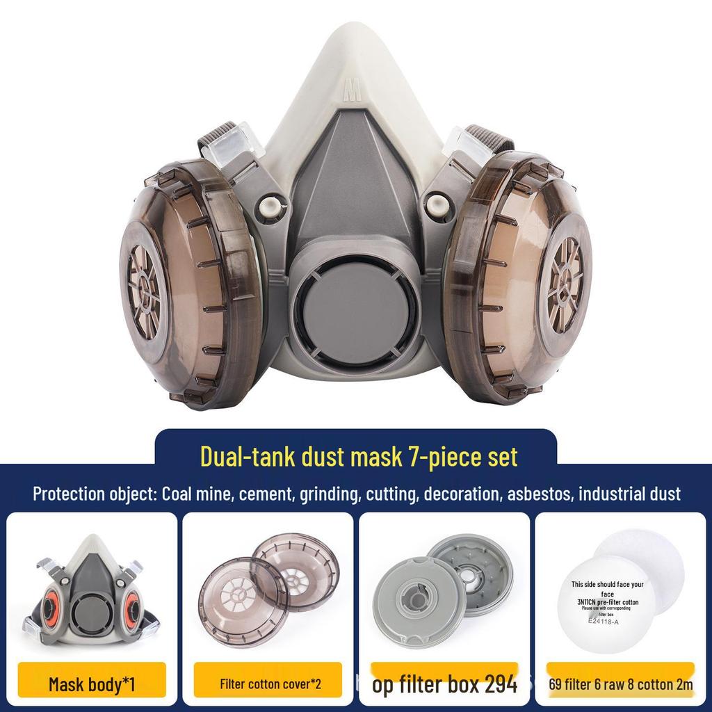 6200 Wysokowydajna Zmywalna Maska Przeciwpyłowa do Ochrony Przemysłowej