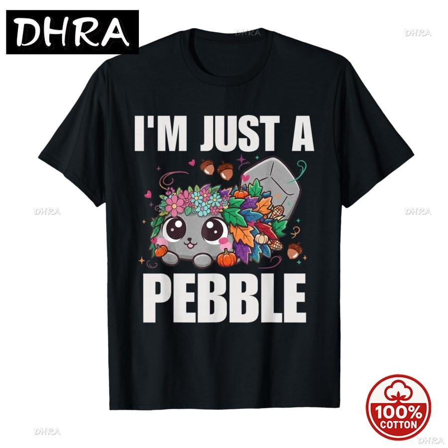 Im Just Pebble Funny Cute Dandy Pebble Tshirt For Unisex 100 Cotton Loose Soft 2026 Summer Crewneck Tshirts Short Sleeve Tops