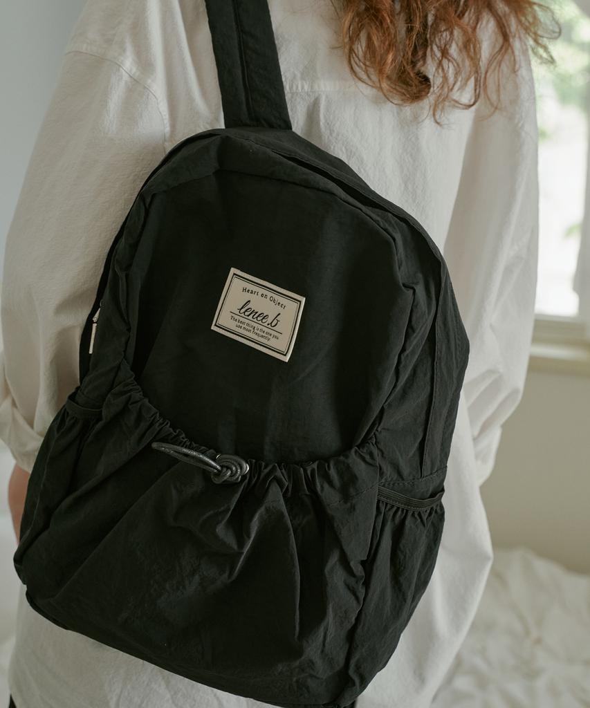 Leneeb String Backpack Black