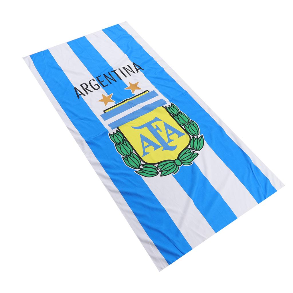 2022 Bath Towel National Team Sign Country Flag Beach Towel 140x72cm for Gifts Fans