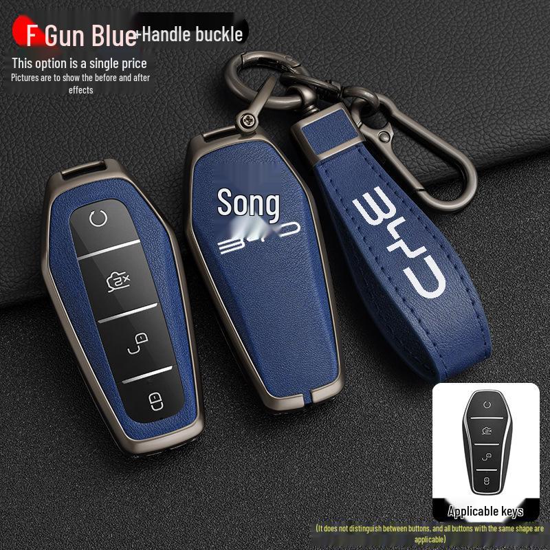 BYD Song Tang Max G5 E5 Qin Car Metal Key Case - Creative Shell Design