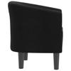 Club Chair Black Fabric