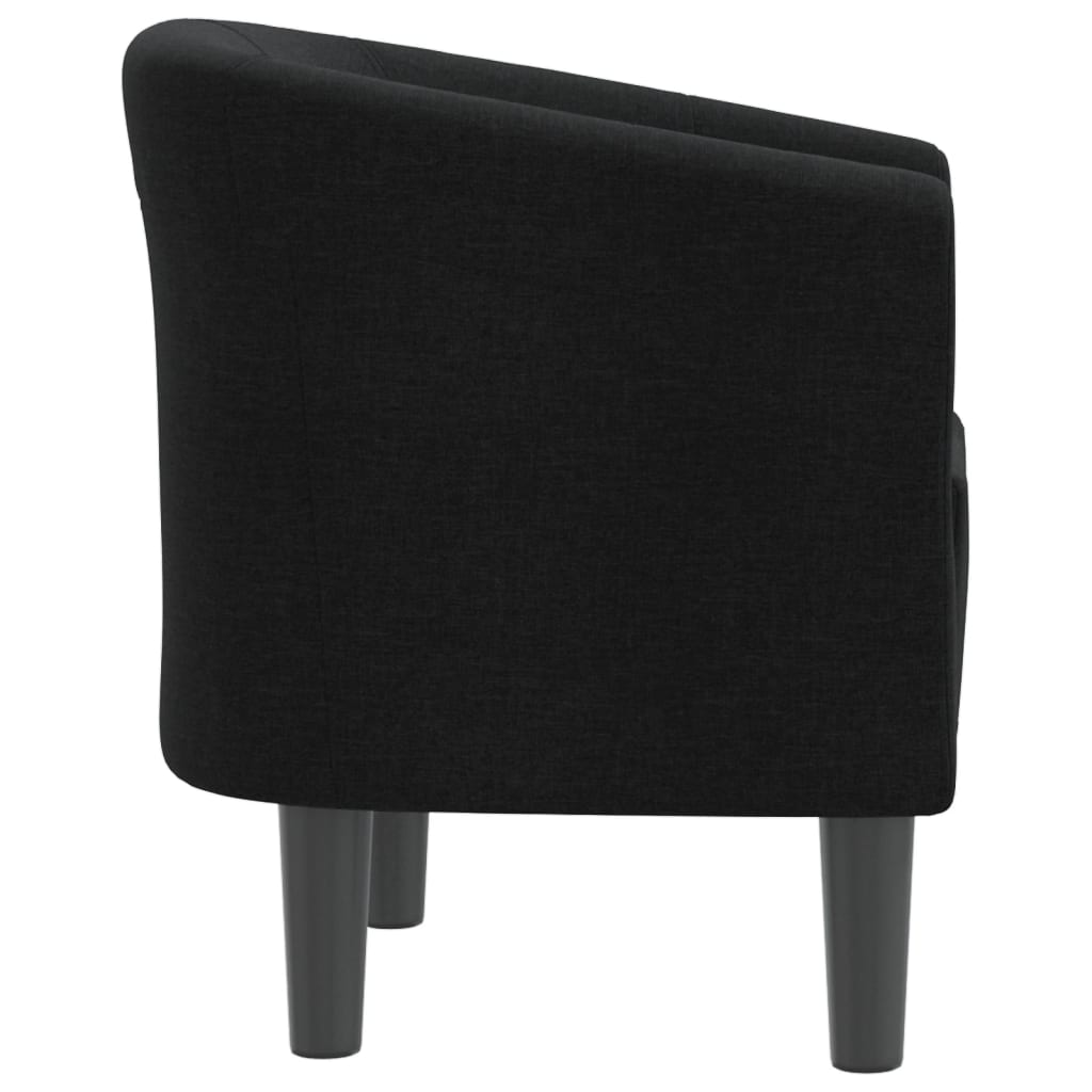 Club Chair Black Fabric