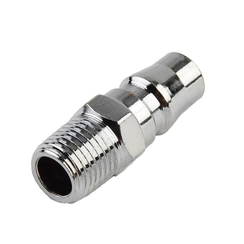 NITTO Male Thread Adapter Air Fitting Coupling Silver