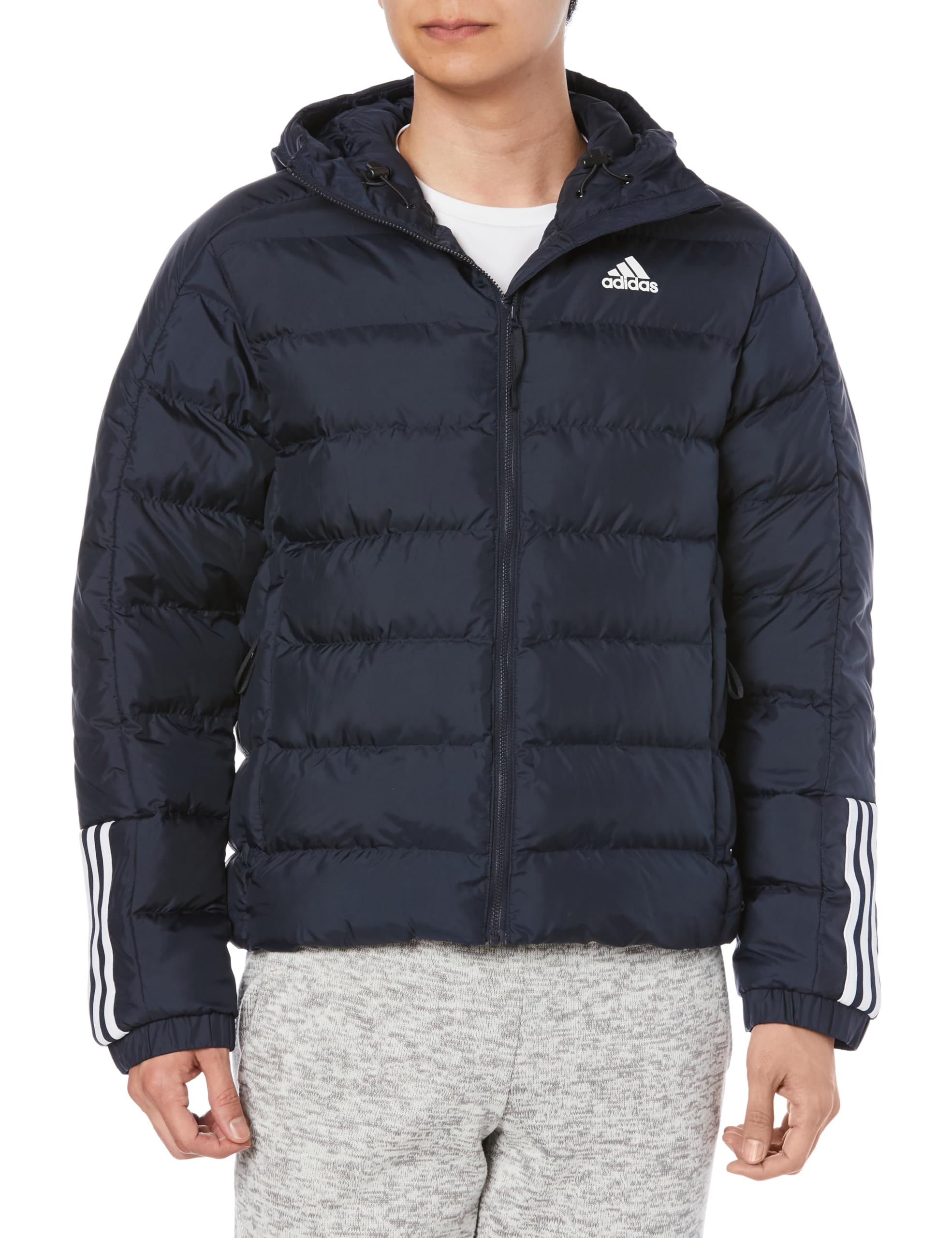 

Adidas Itavic Midweight Hooded Jacket AV281 Legend Ink 3-Stripes Men s (GT1686) J/XO