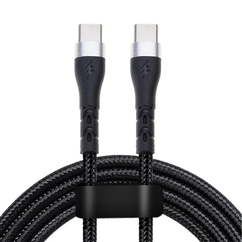 Fast 10A Charging Cable with Type C Interfaces for Efficient Data Sync and Power Delivery