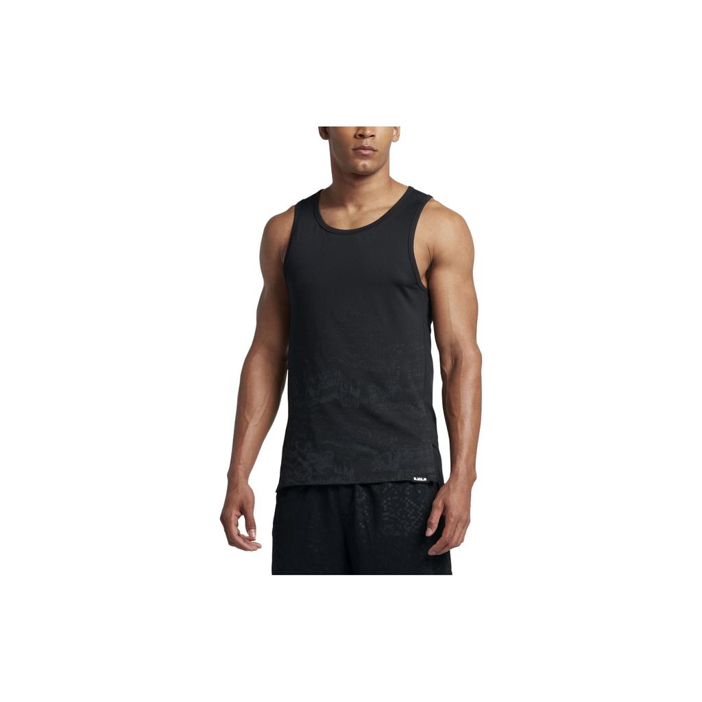Nike Minimalist Solid Color Basketball Tank Top Men Tops Black 848540-010