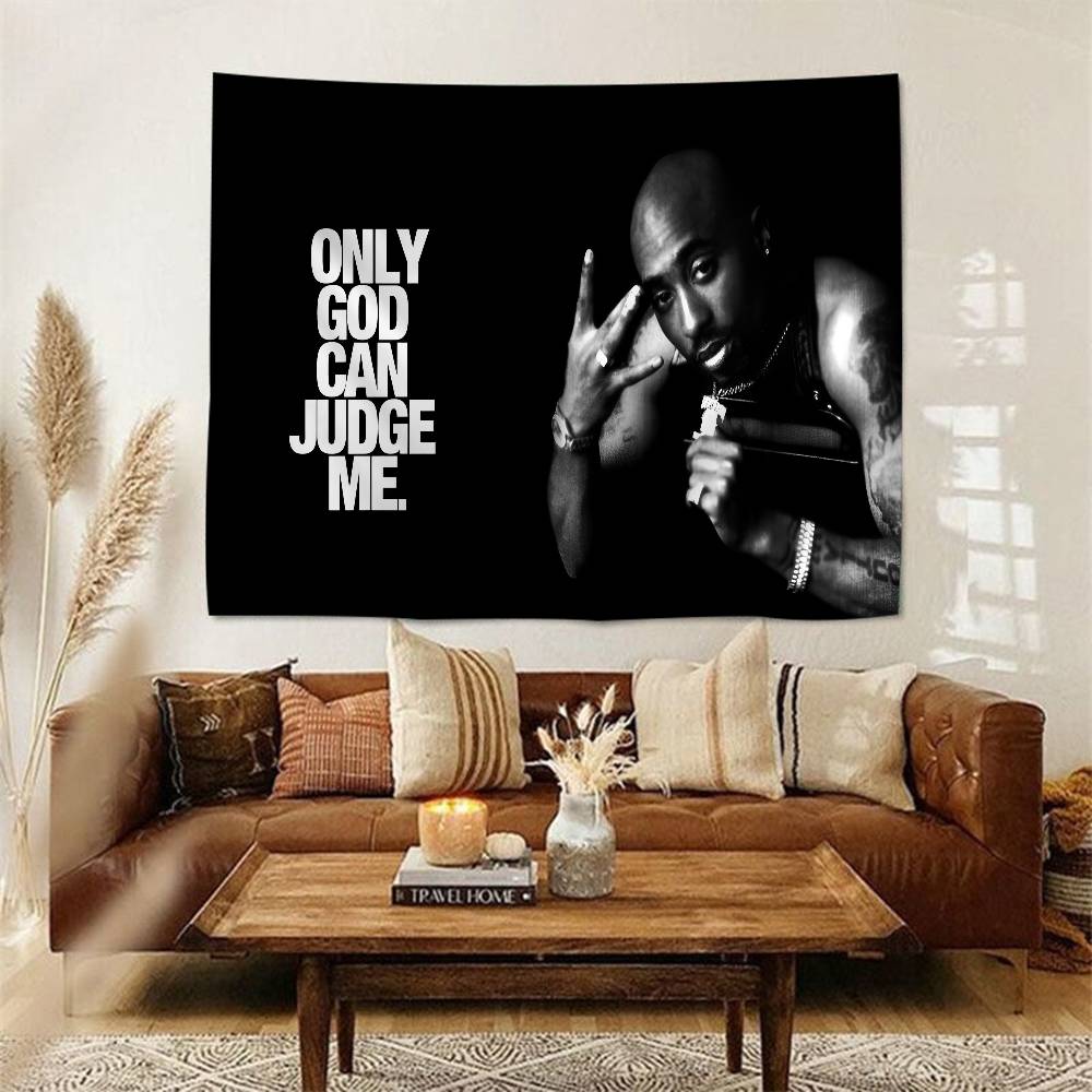 2PAC Tupac 3D Printed Cartoon Tapestry Wall Hanging Decoration Household Home Decor