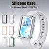Pläterat TPU-fodral för Huawei Band 11 / 11 Pro NFC Heltäckande Bumper Skärmskyddande Klockfodral för Huawei Band 11 Pro