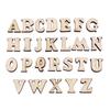 200pcs Unpainted Wooden Letters Brown DIY Decorations Wood Handmade DIY Wooden Alphabet  DIY Crafts