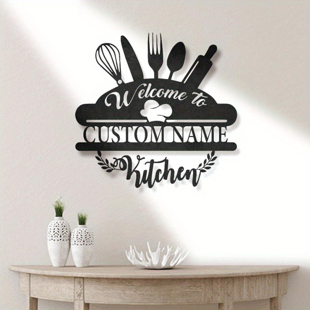 Personalized Rustic Farmhouse Metal Sign Custom Wall Decor For Kitchen Patio Office