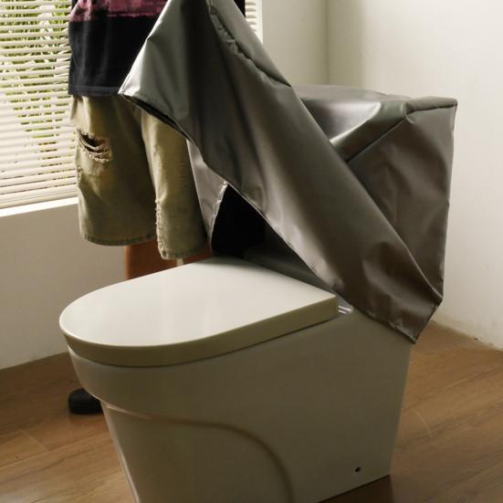 Waterproof Toilet Cover Stain-Proof Fabric Easy To Clean Breathable Anti-Mildew Toilet Lid Cover for Home Bathroom Hotel Dormitory