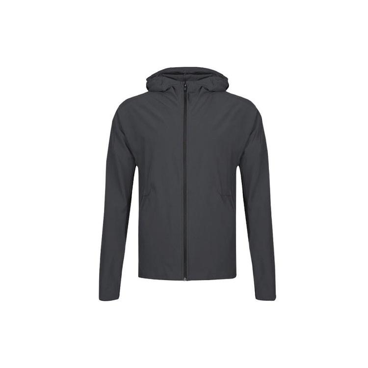 adidas Running Training Windproof Woven Hooded Jacket Gray Men s CY5483 M
