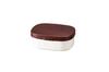 Tatsumiya Garden Wood Grain Lunch Floral 30379 One-Touch Box, Red, Medium, 600mm,