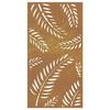 VidaXL Décoration murale jardin 105x55 cm acier corten design feuille 824493