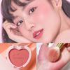 4 cores blush rosto de longa duração blush amor paleta pó macio textura suave profissional maquiagem feminina