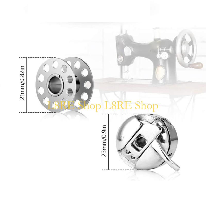 L8RE 24PCS Sewing Machine Bobbin Cases and Spools for Professional Tailors Present