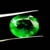 Natural Green Emerald Loose Gemstone 5.55 Ct Colombian Oval Cut for Jewelry Making and Crafts