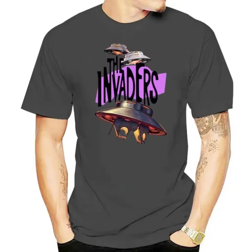 T-SHIRT The InvadersMen'ss & Women'ss Tees in (LazyCarrot) classic 1960s tv series ufo flying saucers alien sci-fi men t shirt